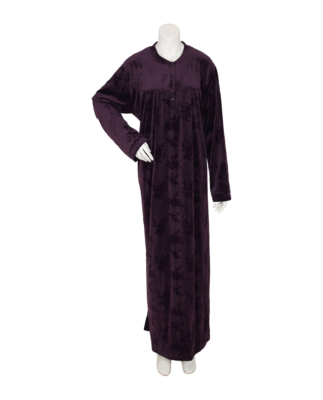 Women's nightgown - long sleeve - maxi - large sizes