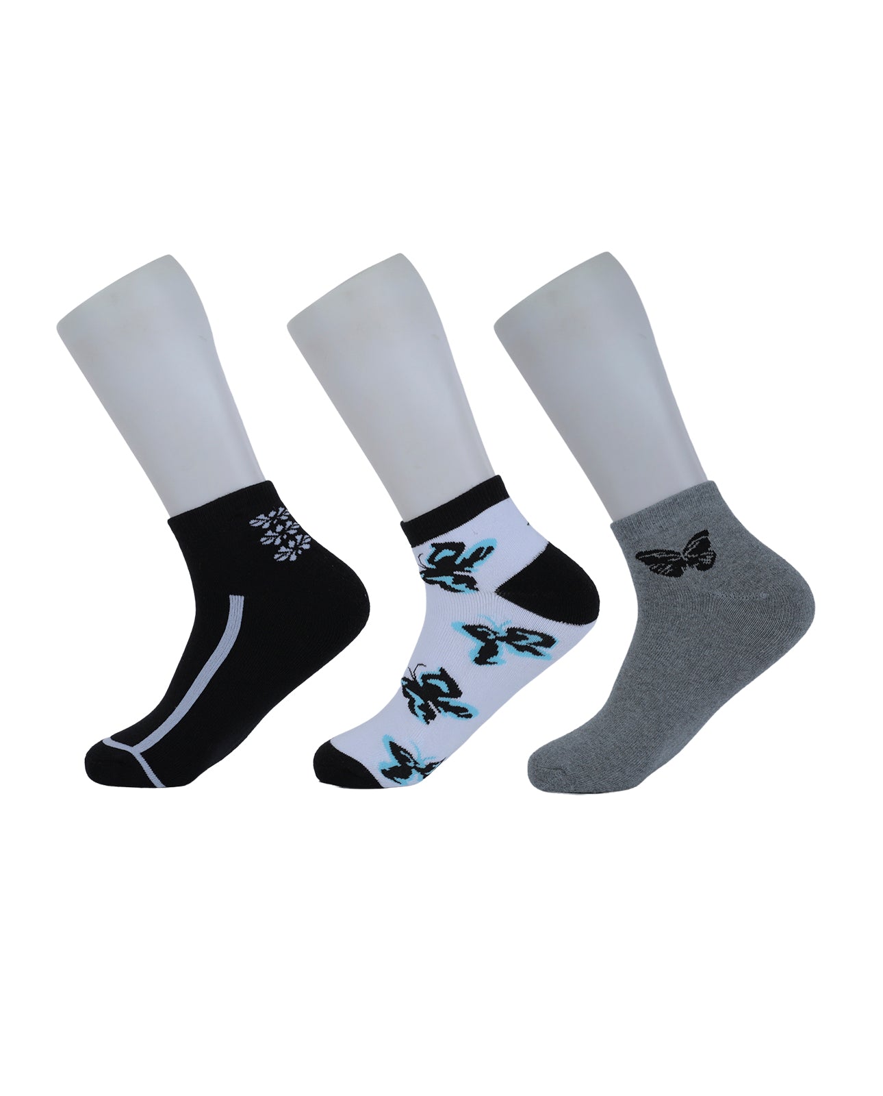 Short women's stockings - 3 pairs